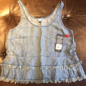 True Religion Ruffle Tank Small